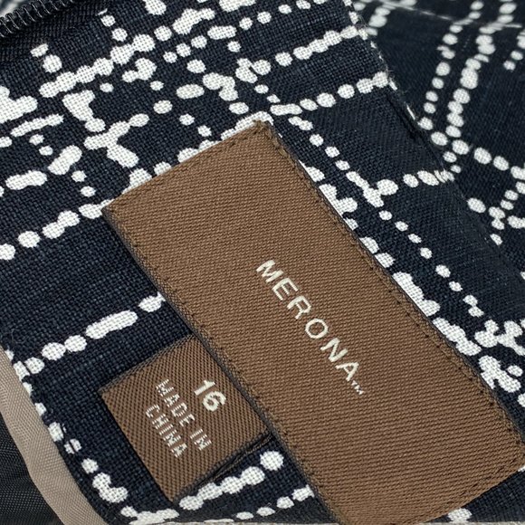 Merona Women's Linen Casual Work Dress Size16 Colo - Picture 4 of 4